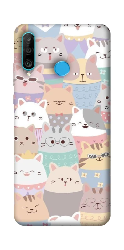Чохол на Huawei P30 lite Funny Kittens ver.2 фото 1 з 1