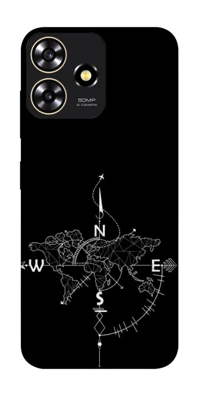 Чохол на ZTE Blade A73 4G Travel Map фото 1 з 1