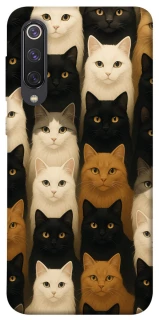 Чехол на Xiaomi Mi 9 SE Colorful Cat Collage фото 1 из 1