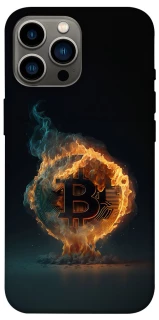 Чехол на Apple iPhone 13 Pro Max (6.7") Fire Bitcoin фото 1 из 1