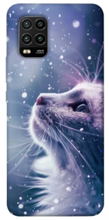 Чехол на Xiaomi Mi 10 Lite Snow cat фото 1 из 1