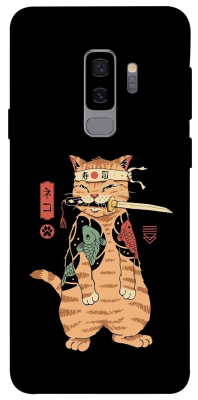 Чехол на Samsung Galaxy S9+ Кот-самурай фото 1 из 1