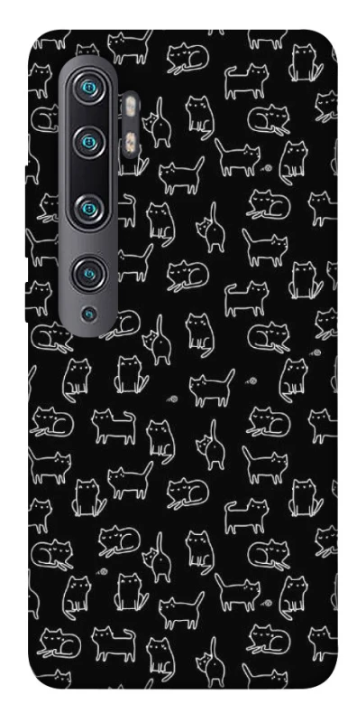 Чехол на Xiaomi Mi Note 10 / Note 10 Pro / Mi CC9 Pro Black Cats фото 1 из 1