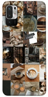 Чохол на Xiaomi Redmi Note 10 5G Coffee collage ver.3 фото 1 з 1
