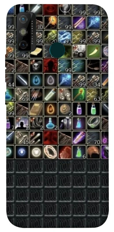 Чехол на TECNO Spark 6 Go Inventory menu ver.2 фото 1 из 1