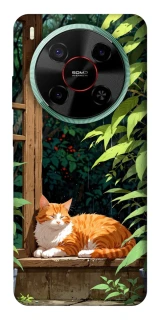 Чехол на ZTE Nubia V70 Max red cat фото 1 из 1