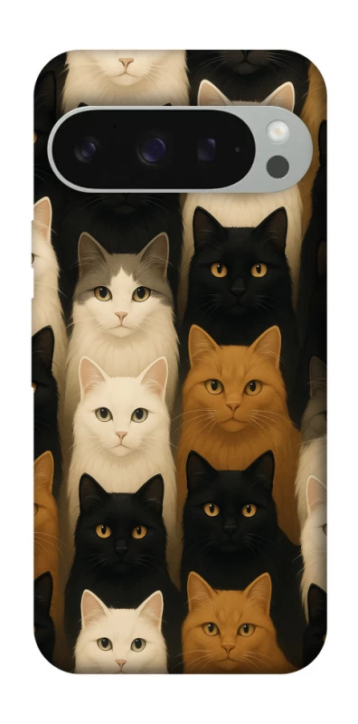 Чехол на Google Pixel 10 Pro XL Colorful Cat Collage фото 1 Чехол на Google Pixel 10 Pro XL Colorful Cat Collage фото 1 из 1