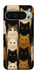 Чехол на Google Pixel 10 Pro XL Colorful Cat Collage фото 1 Чехол на Google Pixel 10 Pro XL Colorful Cat Collage фото 1 из 1