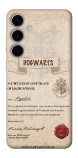 Чехол на Samsung Galaxy S25+ The Hogwarts acceptance letter фото 1 из 1