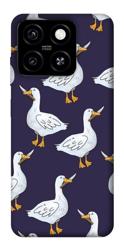 Чохол на ZTE Blade A55 4G Гуси з претензією фото 1 з 1