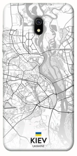 Чехол на Xiaomi Redmi 8a Kiev white map фото 1 из 1