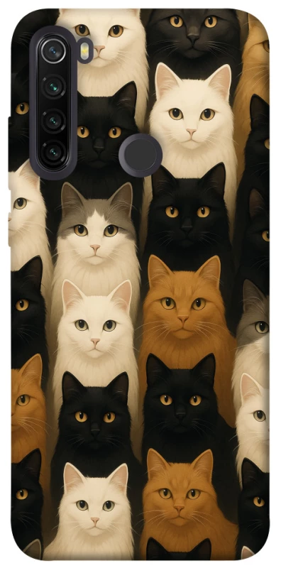 Чохол на Xiaomi Redmi Note 8T Colorful Cat Collage фото 1 з 1