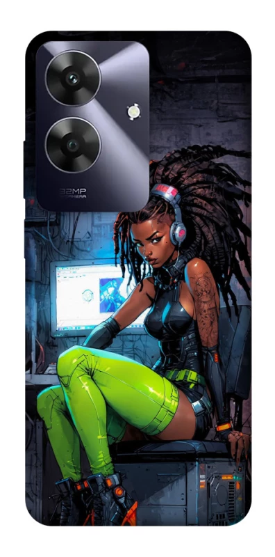 Чехол на Realme Note 60 Cyber girl фото 1 из 1