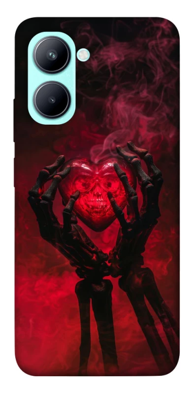 Чохол на Realme C33 Heart in the hands of a skeleton фото 1 з 1