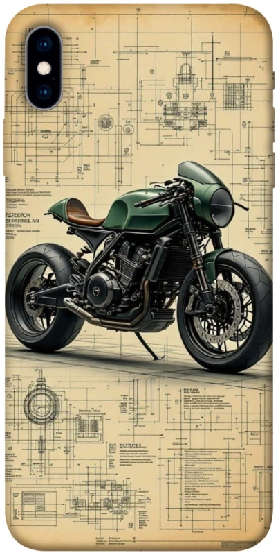 Чехол на Apple iPhone X (5.8") Bike model фото 1 из 1