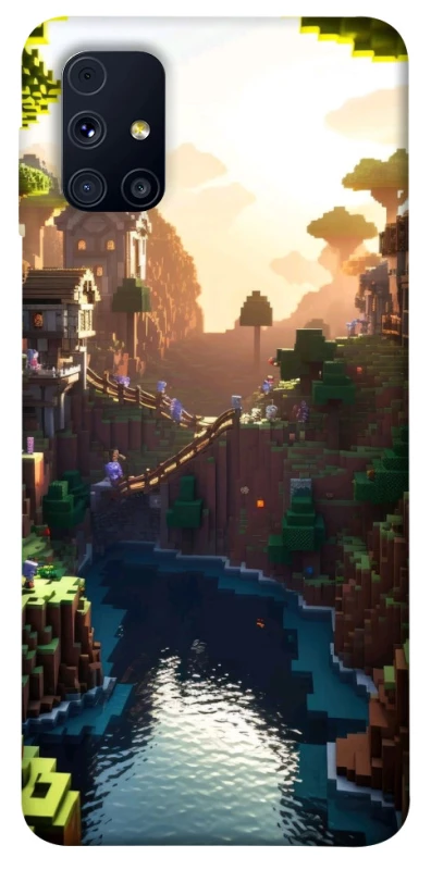 Чохол на Samsung Galaxy M31s Minecraft sunset фото 1 з 1