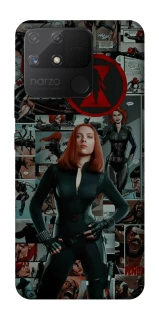 Чохол на Realme Narzo 50A Black Widow фото 1 з 1