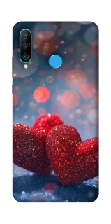 Чехол на Huawei P30 lite Red hearts фото 1 из 1
