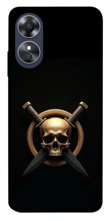 Чохол на Oppo A17 Golden Skull фото 1 з 1