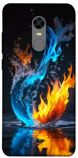 Чехол на Xiaomi Redmi 5 Plus / Redmi Note 5 (Single Camera) Water And Fire фото 1 из 1