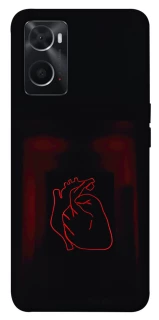 Чехол на Oppo A76 4G Красное сердце фото 1 из 1