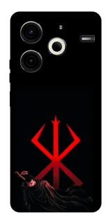 Чехол на TECNO Pova 6 Neo (LI6) Berserk Red Logo фото 1 из 1