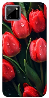 Чохол на Realme C11 Червоні тюльпани фото 1 з 1