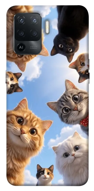 Чехол на Oppo Reno 5 Lite Cats фото 1 из 1