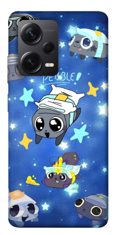 Чехол на Xiaomi Redmi Note 12 Pro 5G Pebble kitten stars фото 1 из 1