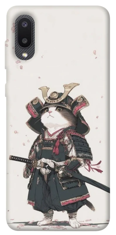 Чохол на Samsung Galaxy A02 Samurai Cat Warrior фото 1 з 1