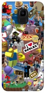 Чехол на Samsung J600F Galaxy J6 (2018) Roblox collage ver.5 фото 1 из 1