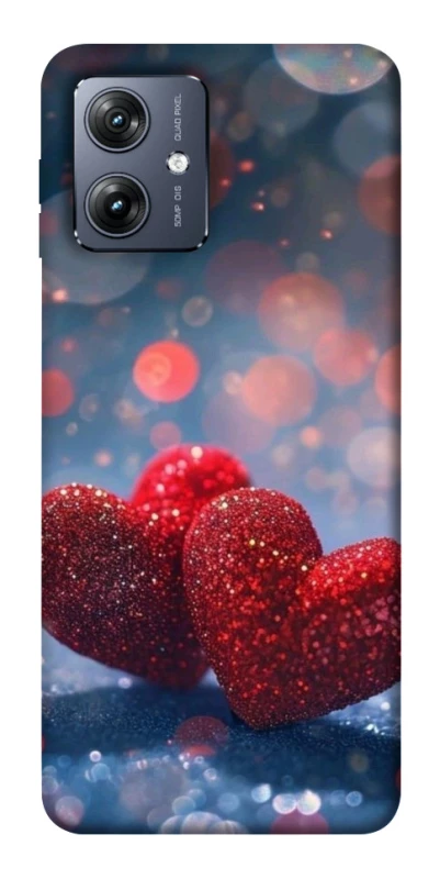Чохол на Motorola Moto G54 Red hearts фото 1 Чохол на Motorola Moto G54 Red hearts фото 1 з 1