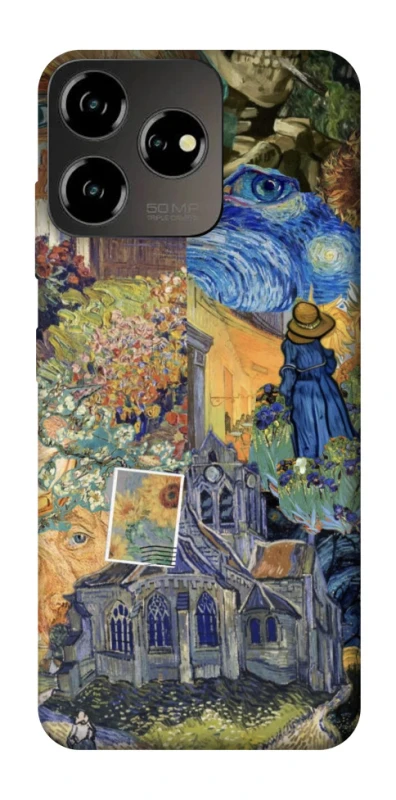 Чехол на ZTE Blade V50 Design 4G Van Gogh collage фото 1 из 1