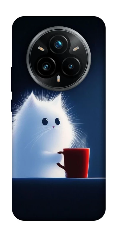 Чохол на Realme 14 Pro Чохол кіт з кавою фото 1 з 1