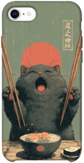 Чехол на Apple iPhone SE (2020) Hungry Cat фото 1 из 1