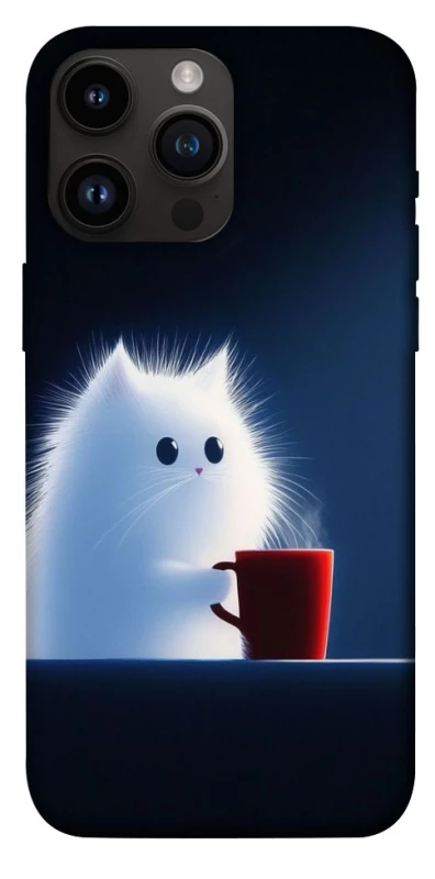 Чохол на Apple iPhone 14 Pro Max (6.7") Чохол кіт з кавою фото 1 з 1