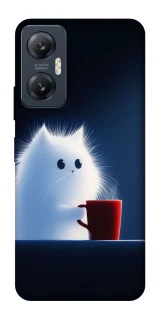 Чехол на Infinix Hot 20 5G Чехол кот с кофе фото 1 Чехол на Infinix Hot 20 5G Чехол кот с кофе фото 1 из 1