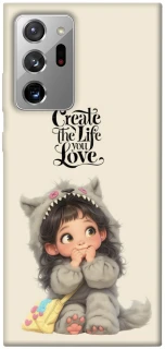 Чохол на Samsung Galaxy Note 20 Ultra Create the life you love фото 1 з 1