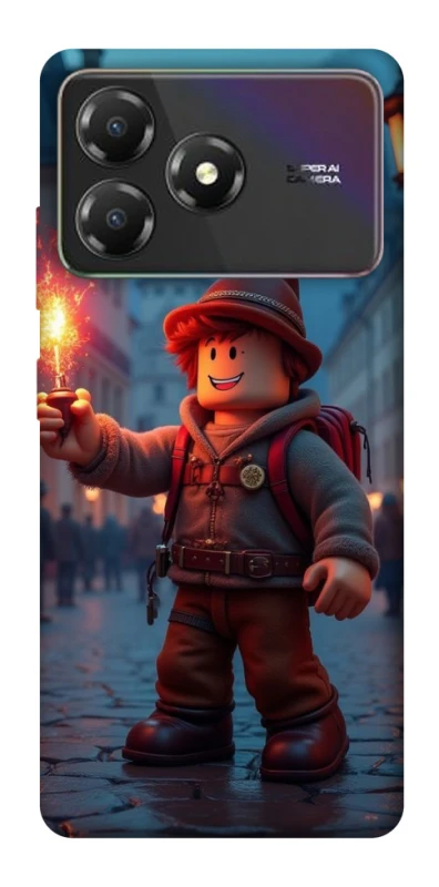 Чохол на ZTE Blade A36 Roblox Fire Logo Blue Flames фото 1 з 1