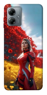 Чехол на Motorola Moto G14 Cyber space girl ver.5 фото 1 из 1
