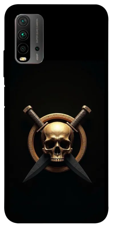Чехол на Xiaomi Redmi 9T Golden Skull фото 1 из 1
