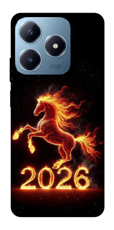 Чехол на Realme C63 Red Fire Horse ver.1 фото 1 из 1