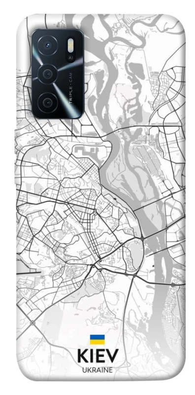 Чехол на Oppo A16s / A16 Kiev white map фото 1 из 1