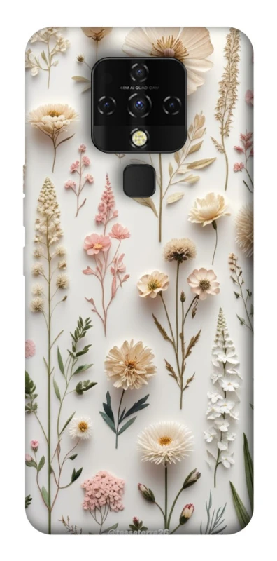 Чохол на TECNO Camon 16 SE Floral design ver.1 фото 1 з 1