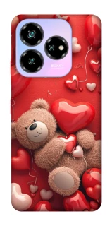 Чехол на ZTE Nubia V60 Desing bear in hearts фото 1 из 1