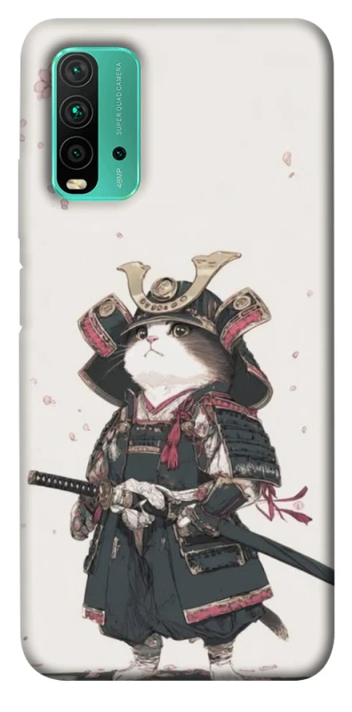 Чохол на Xiaomi Redmi Note 9 4G / Redmi 9 Power Samurai Cat Warrior фото 1 з 1