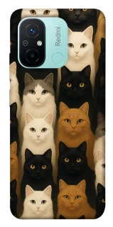 Чохол на Xiaomi Redmi 12C / Poco C55 Colorful Cat Collage фото 1 з 1