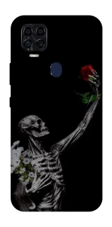 Чехол на ZTE Blade v2020 Skeleton vs Rose фото 1 из 1