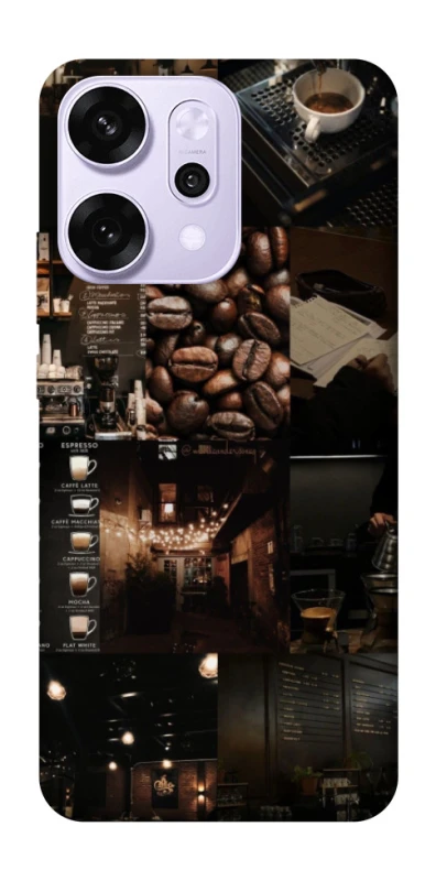 Чохол на Oppo Reno 14 Pro Coffee collage ver.1 фото 1 з 1