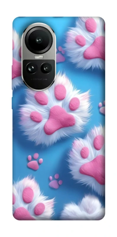 Чехол на Oppo Reno 10 Cat paw фото 2 из 2